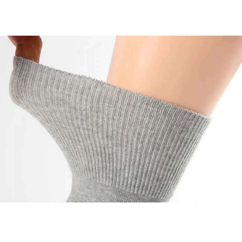 8 Pairs/Lot Diabetic Socks Non Binding Loose Top for Diabetes Hypertensive Patients Swollen Feet Bamboo Cotton Material
