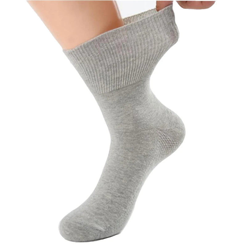 8 Pairs/Lot Diabetic Socks Non Binding Loose Top for Diabetes Hypertensive Patients Swollen Feet Bamboo Cotton Material