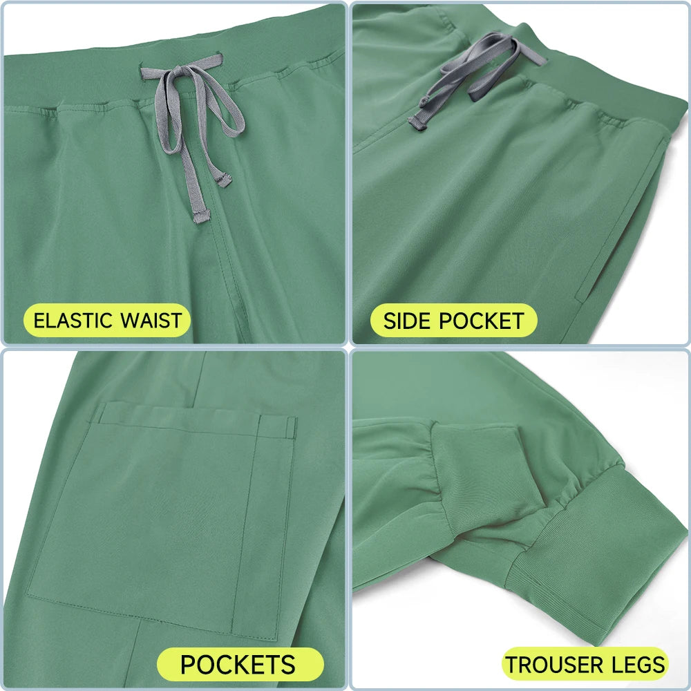 Medical Nurse Uniform 2Piece Workwear Medical Scrubs Set Hospital Uniform Surgery Dentist Overalls Spa Clinical Beauty Work Wear