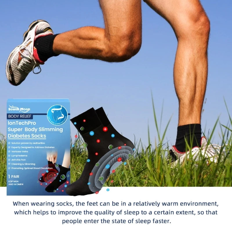Loose Non-Binding Fit Socks Body Slimming Diabetic Socks for Men Women Cotton Ankle Socks Foot Care Socks Gifts