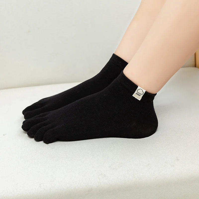 Socks For Women Five Finger Socks Female Sock Solid Color 5 Toe Sock Slippers Girls Gift Lady Funny Harajuku Cotton Socks Mujer