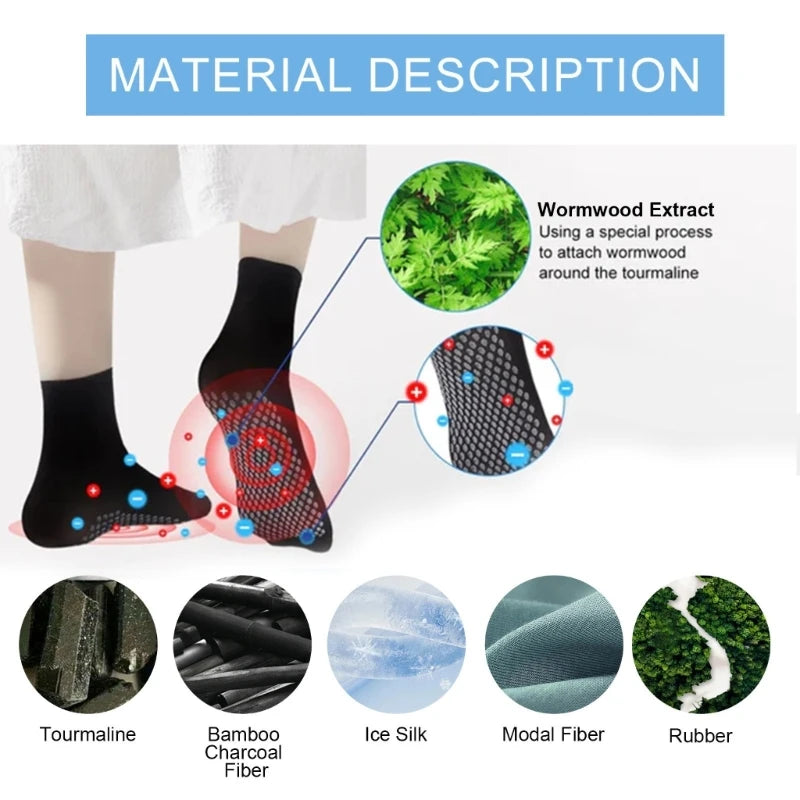 Loose Non-Binding Fit Socks Body Slimming Diabetic Socks for Men Women Cotton Ankle Socks Foot Care Socks Gifts