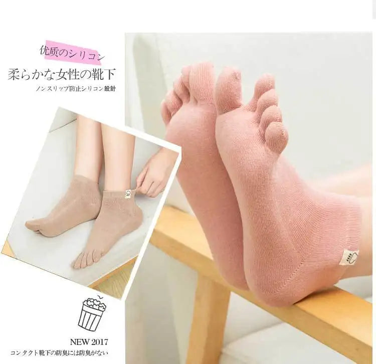 Socks For Women Five Finger Socks Female Sock Solid Color 5 Toe Sock Slippers Girls Gift Lady Funny Harajuku Cotton Socks Mujer