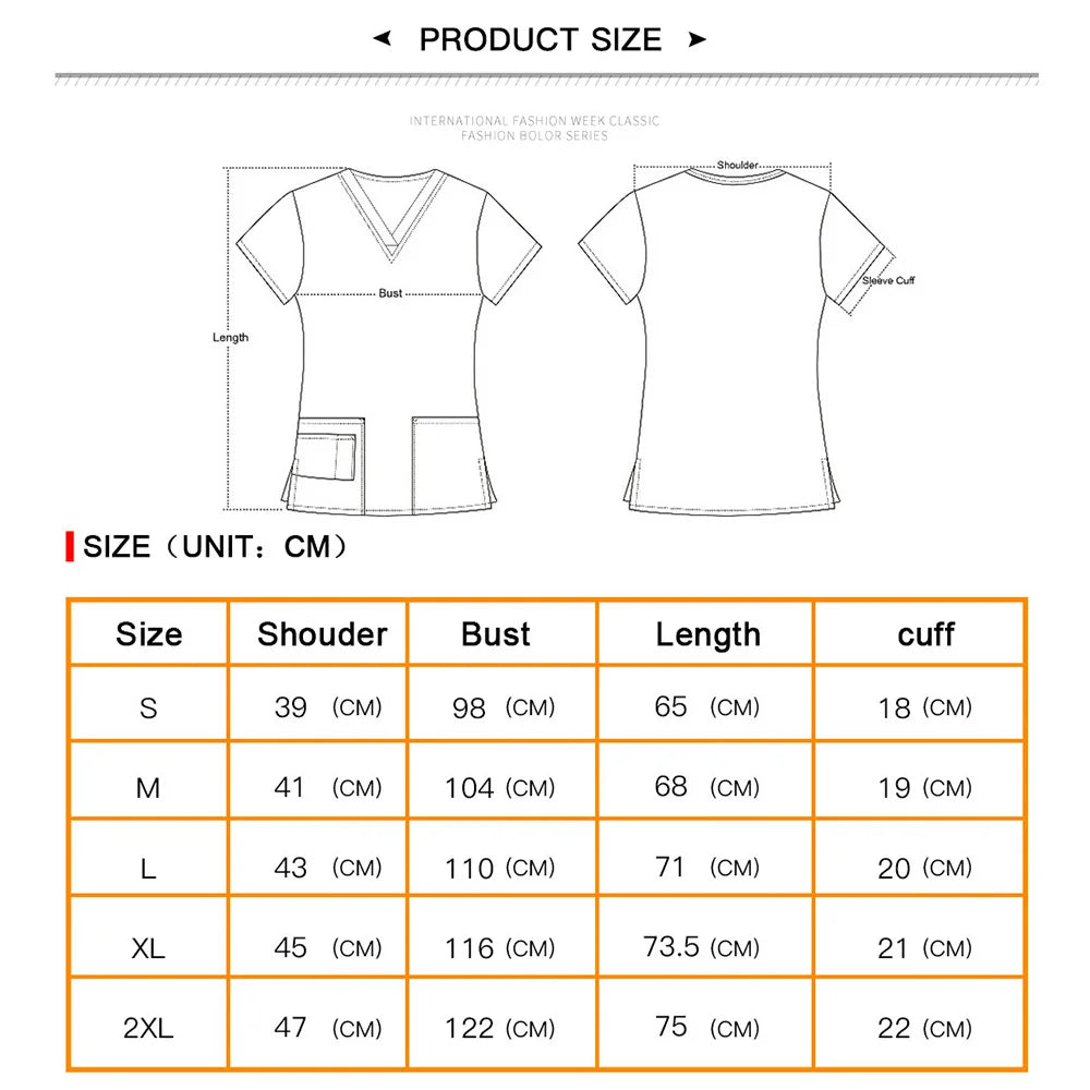 Beauty Salon Uniform Elastic Breathable Spandex Nurse Accessories Fashion Slim Fit Tops Summer Lab Overalls Scrub Clothes Women