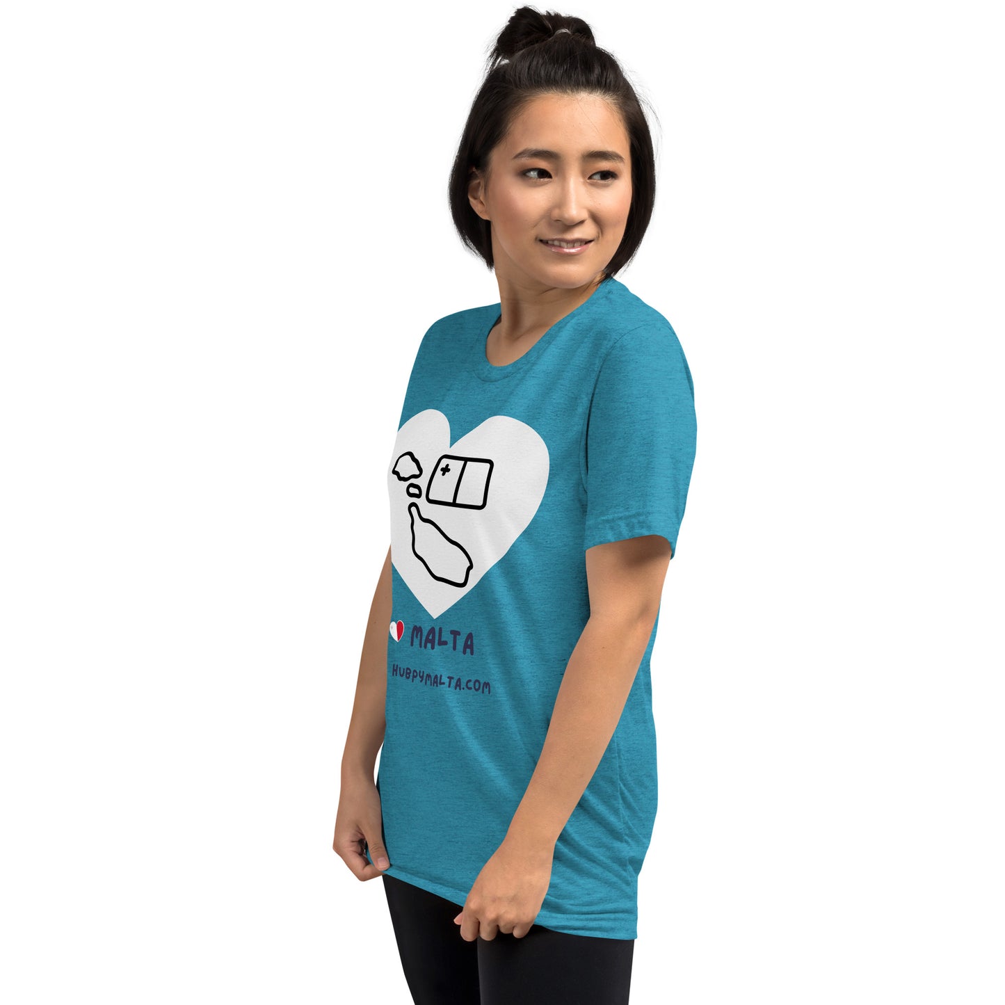 Unisex t-shirt - Malta Map Heart (Multi-Colour Multi-Size)