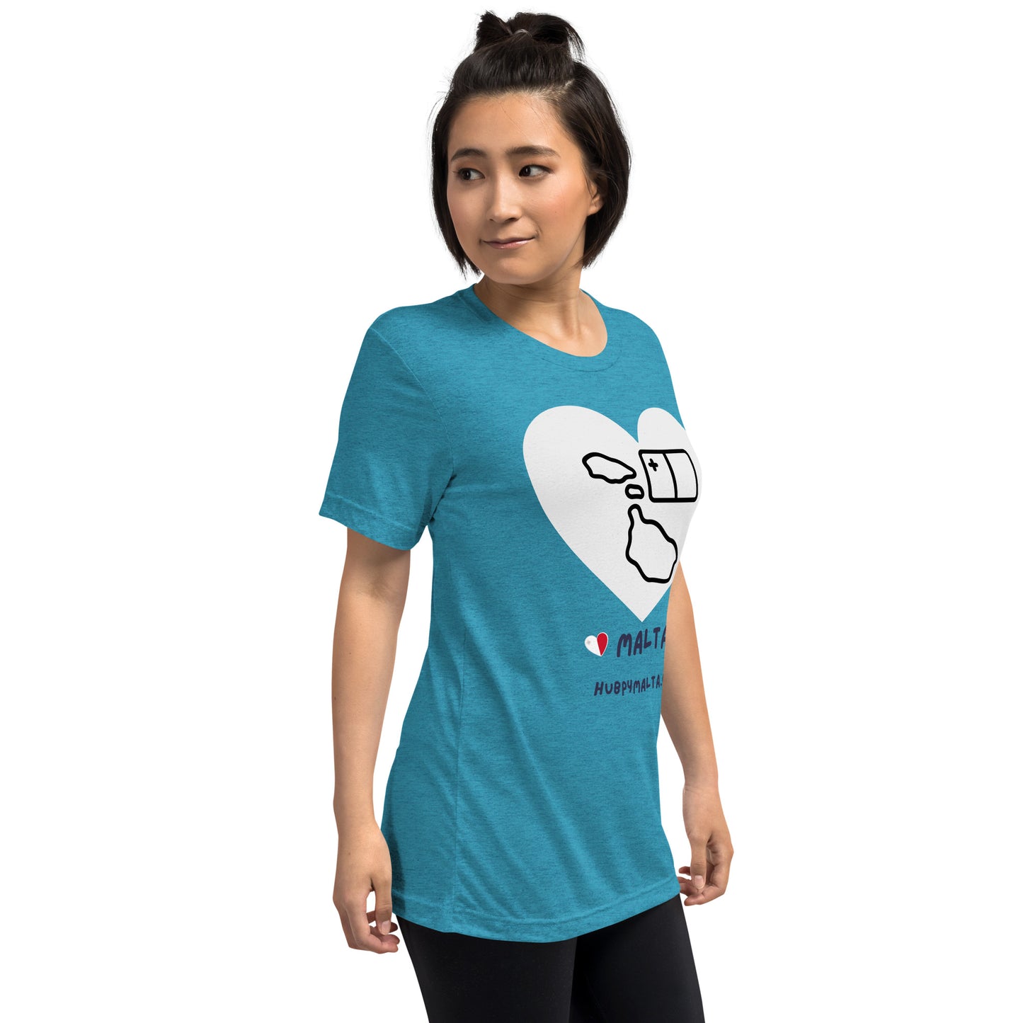 Unisex t-shirt - Malta Map Heart (Multi-Colour Multi-Size)