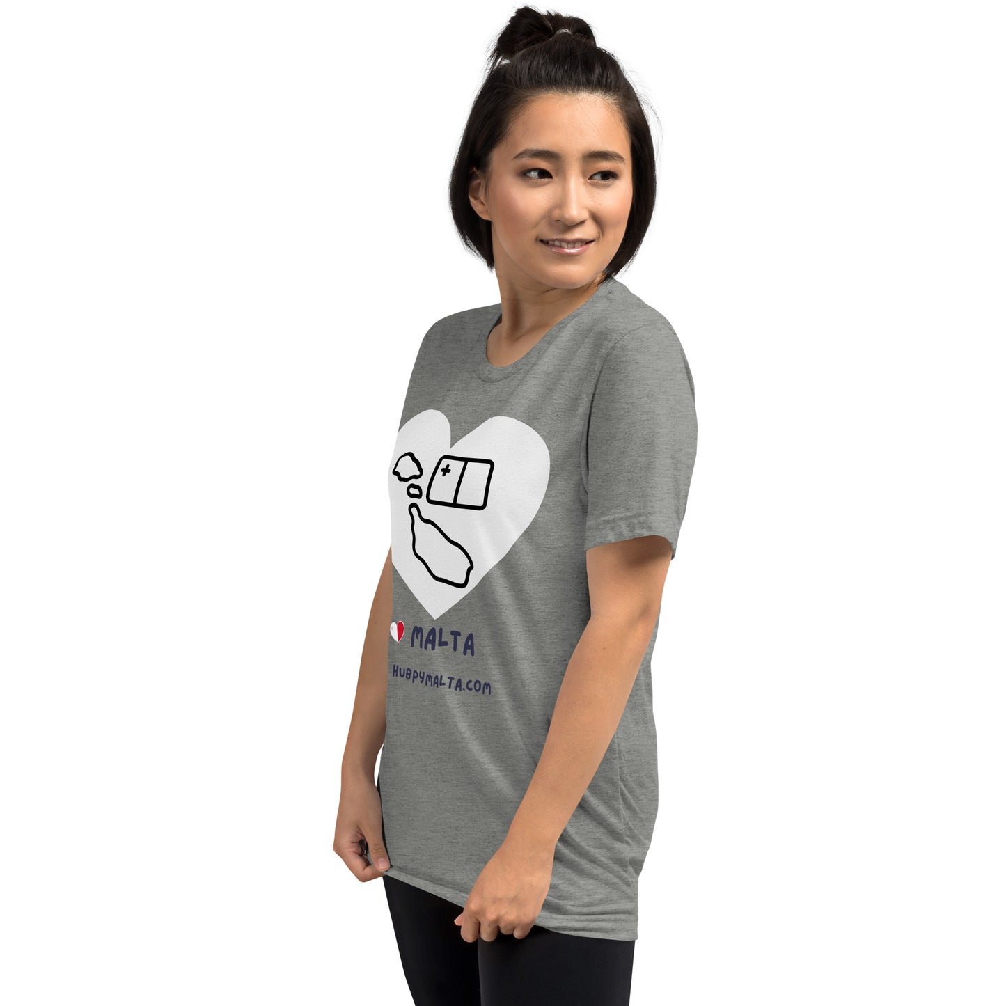 Unisex t-shirt - Malta Map Heart (Multi-Colour Multi-Size)