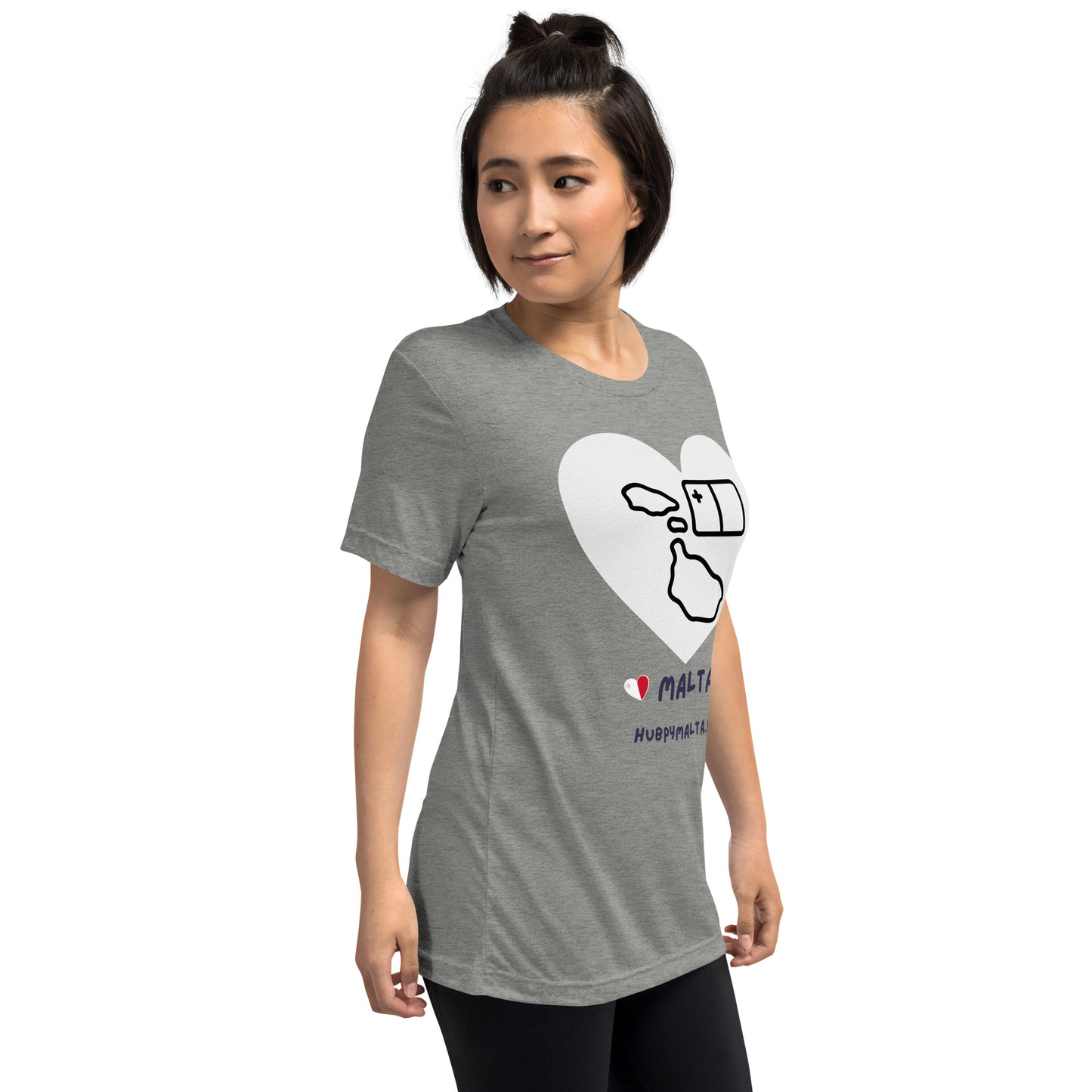 Unisex t-shirt - Malta Map Heart (Multi-Colour Multi-Size)