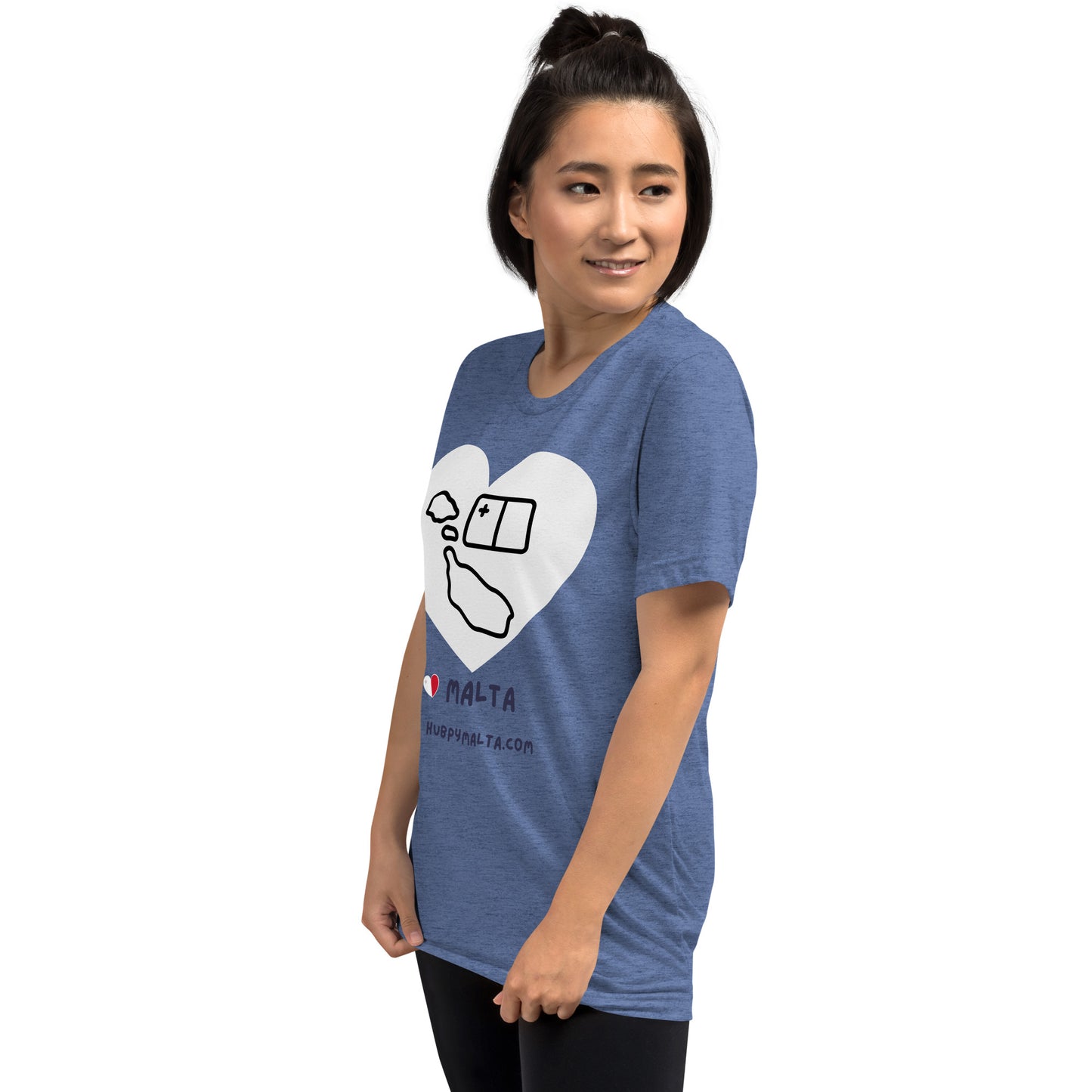Unisex t-shirt - Malta Map Heart (Multi-Colour Multi-Size)