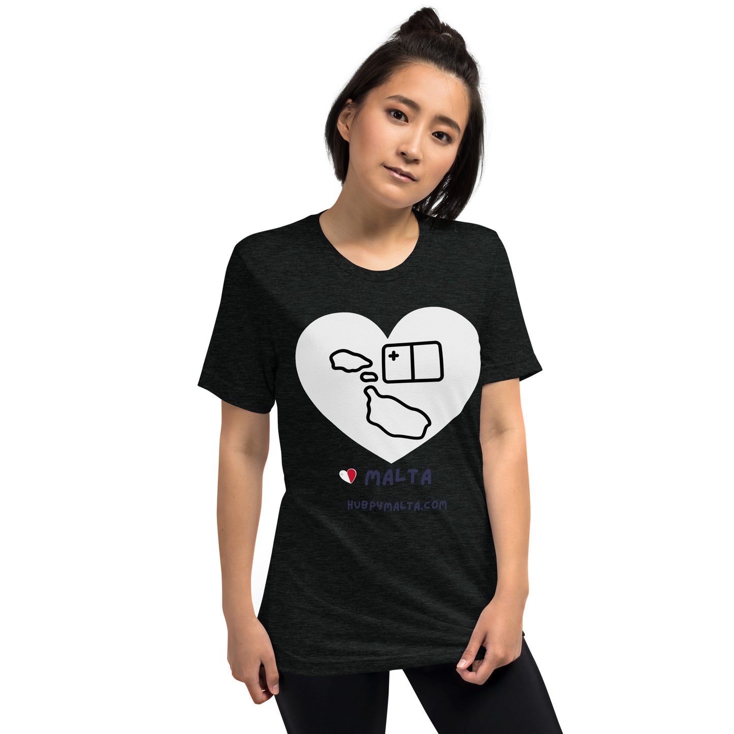 Unisex t-shirt - Malta Map Heart (Multi-Colour Multi-Size)