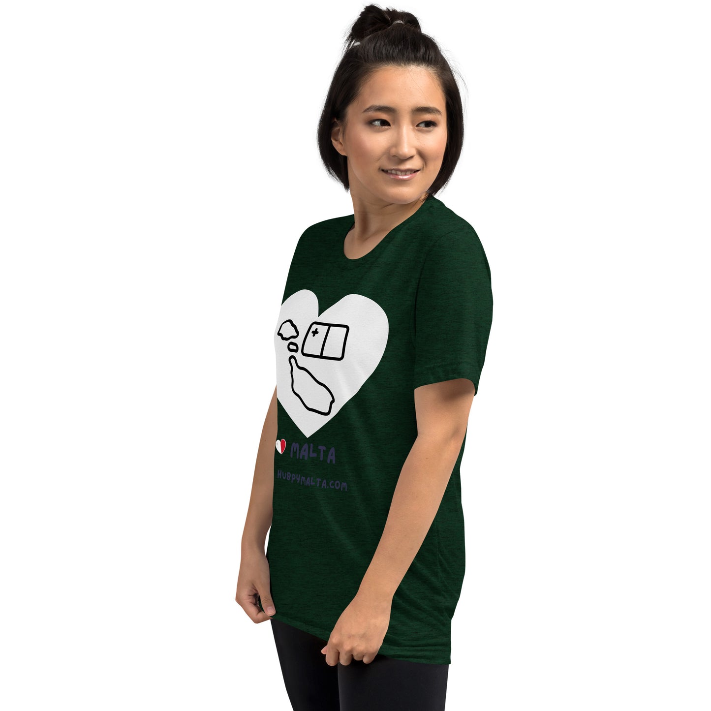 Unisex t-shirt - Malta Map Heart (Multi-Colour Multi-Size)