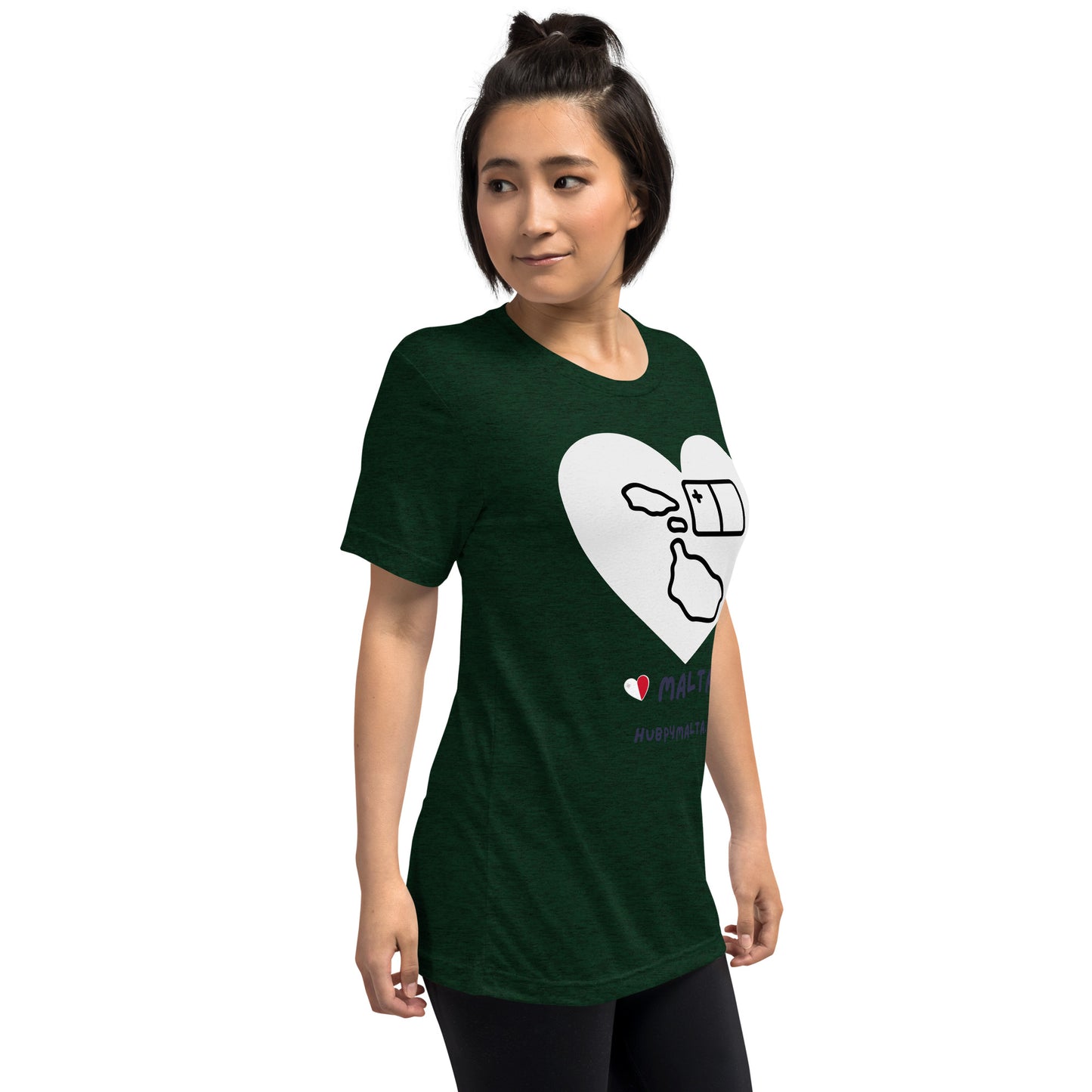 Unisex t-shirt - Malta Map Heart (Multi-Colour Multi-Size)