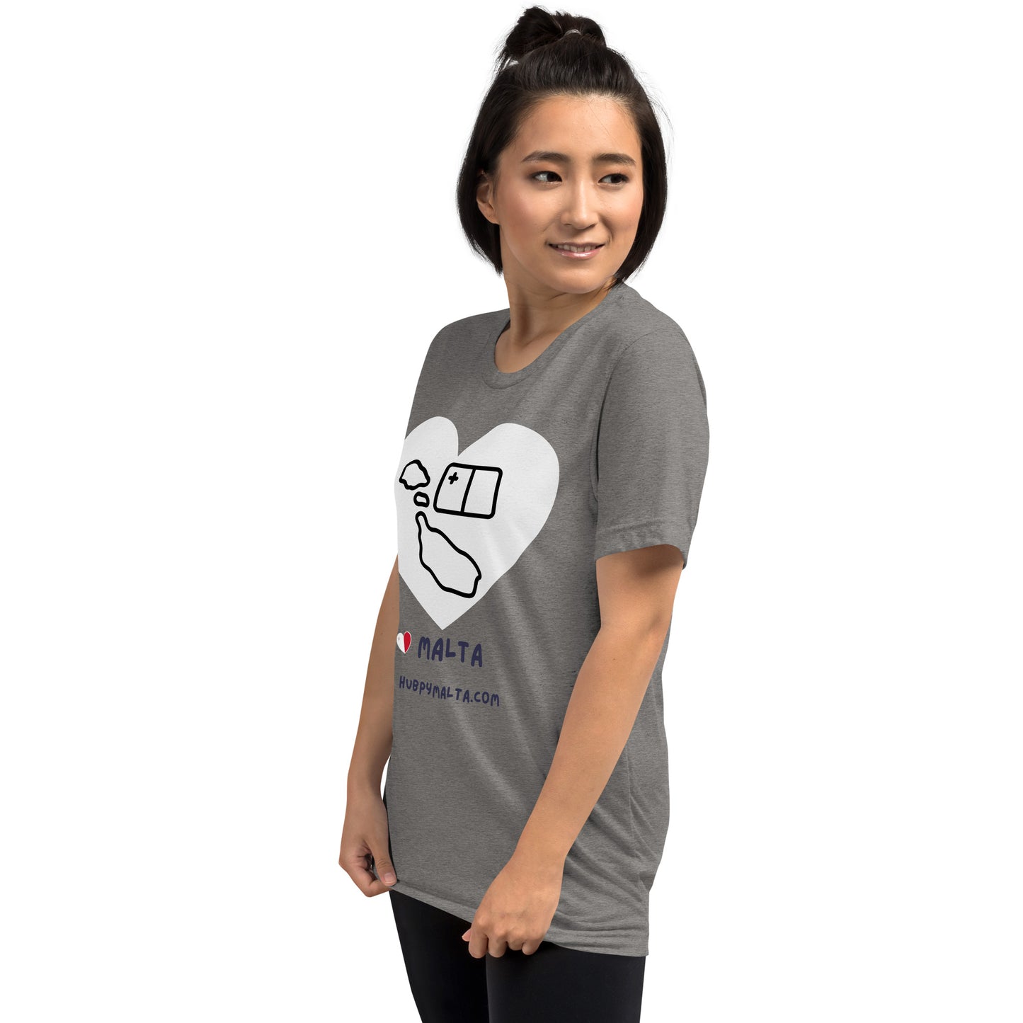 Unisex t-shirt - Malta Map Heart (Multi-Colour Multi-Size)