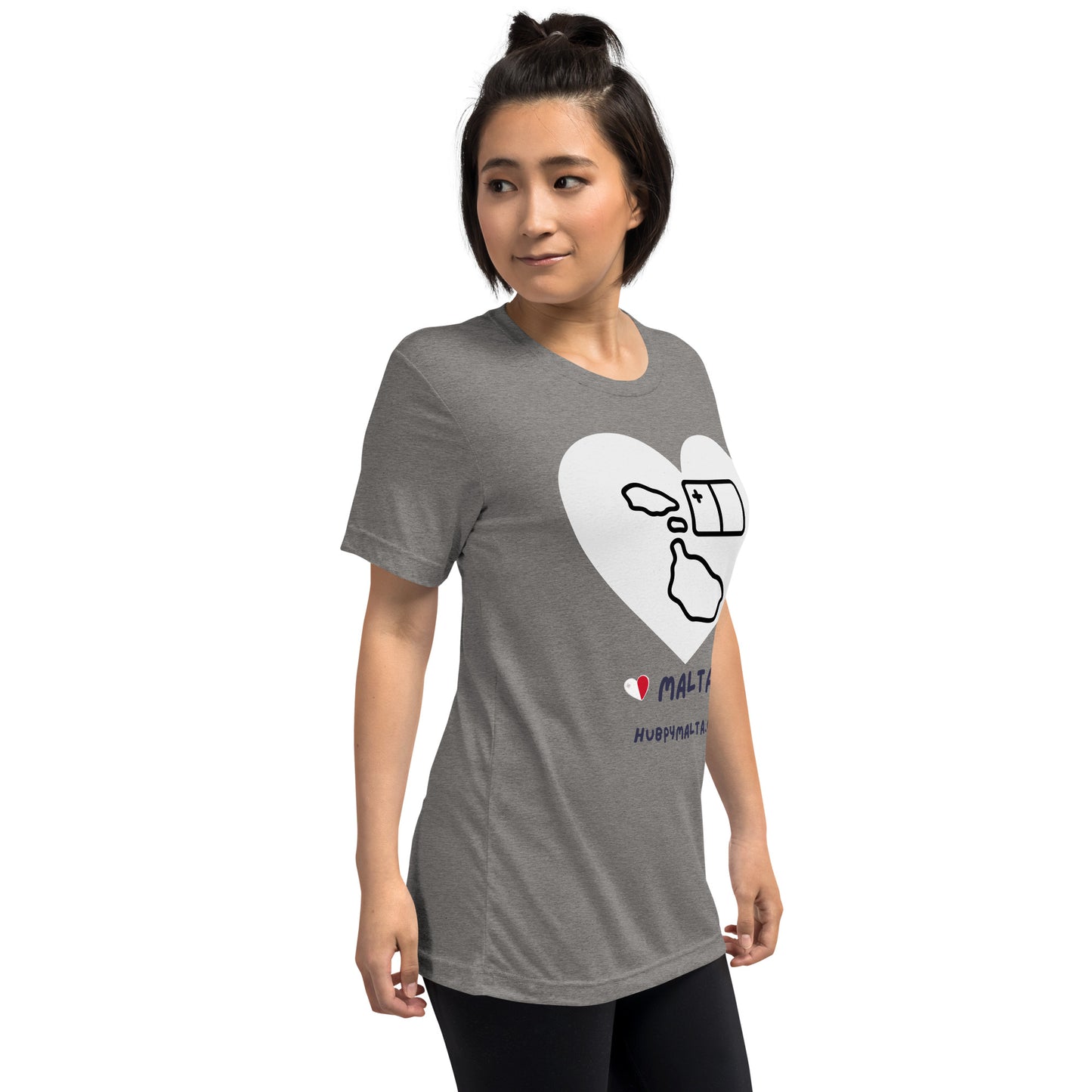 Unisex t-shirt - Malta Map Heart (Multi-Colour Multi-Size)