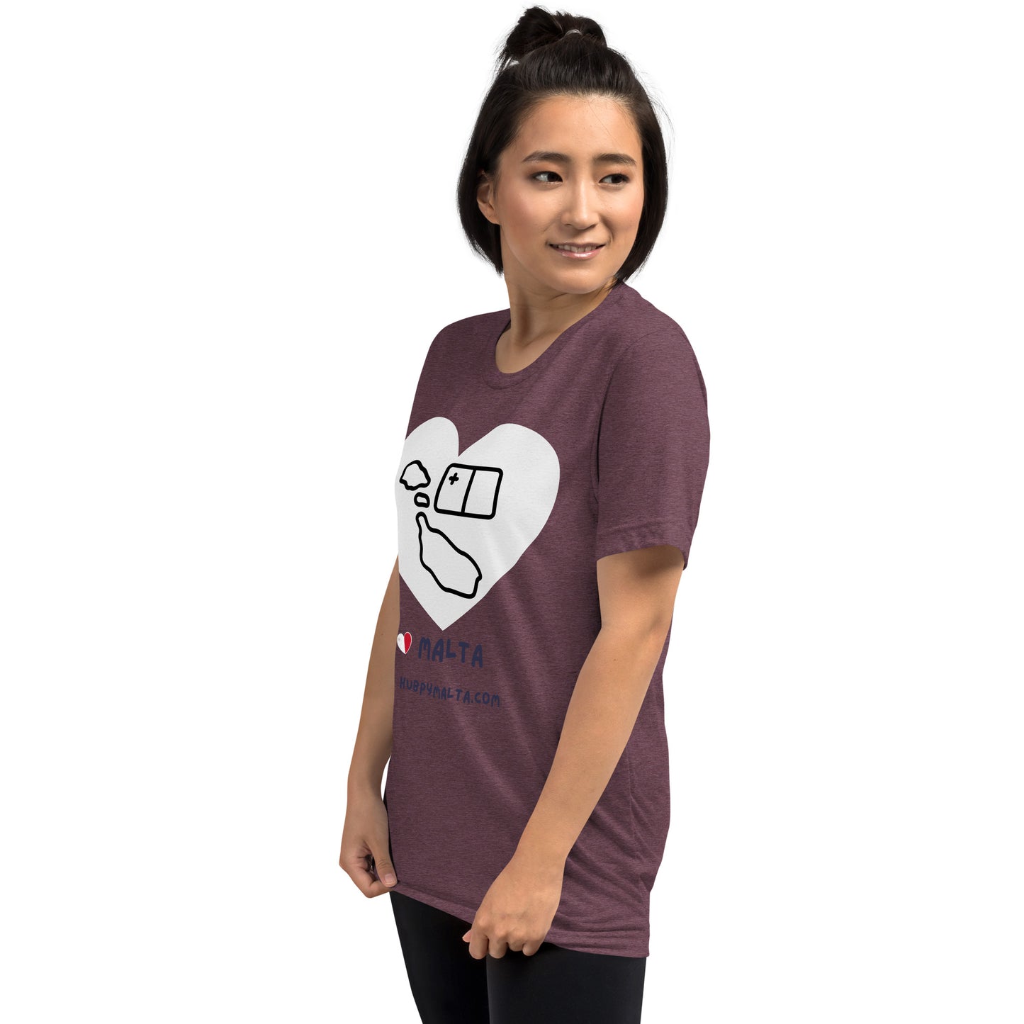 Unisex t-shirt - Malta Map Heart (Multi-Colour Multi-Size)