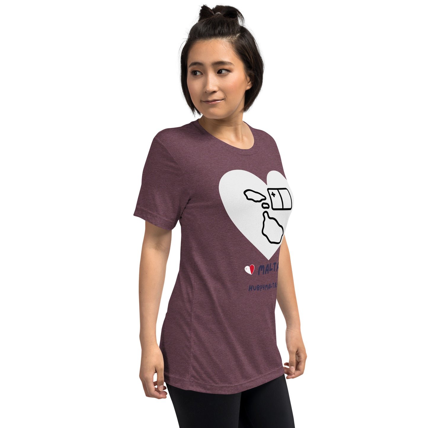 Unisex t-shirt - Malta Map Heart (Multi-Colour Multi-Size)