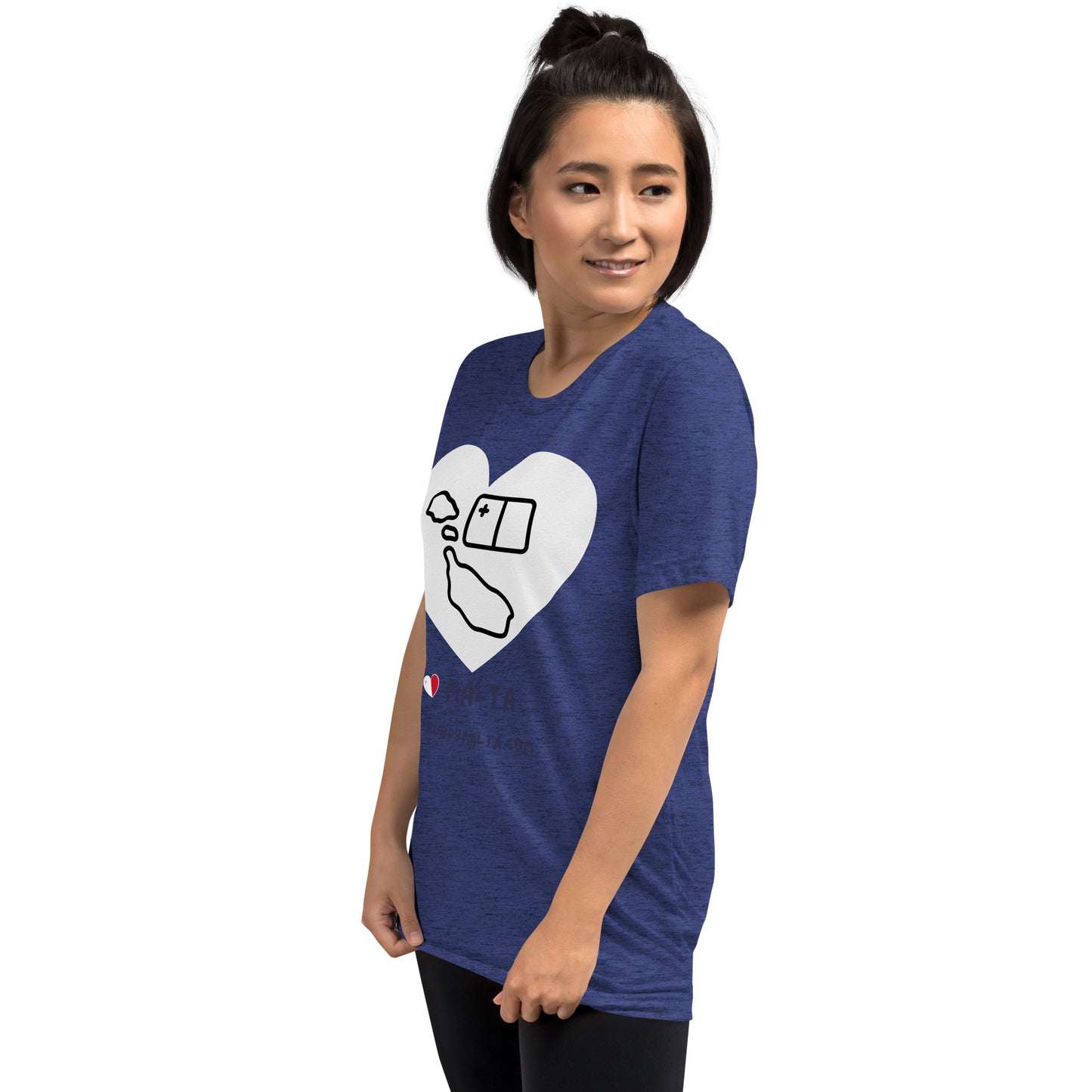 Unisex t-shirt - Malta Map Heart (Multi-Colour Multi-Size)