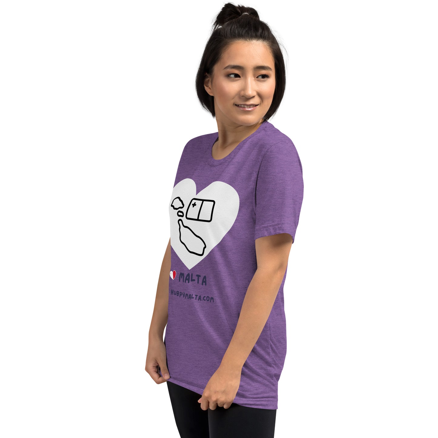 Unisex t-shirt - Malta Map Heart (Multi-Colour Multi-Size)