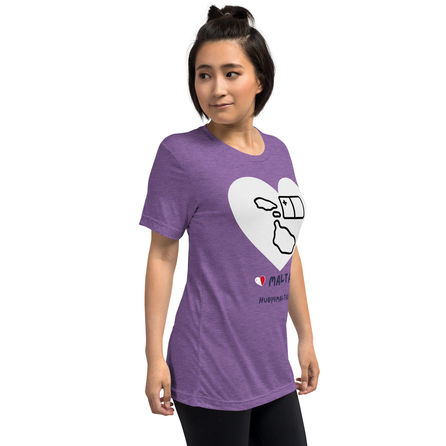 Unisex t-shirt - Malta Map Heart (Multi-Colour Multi-Size)