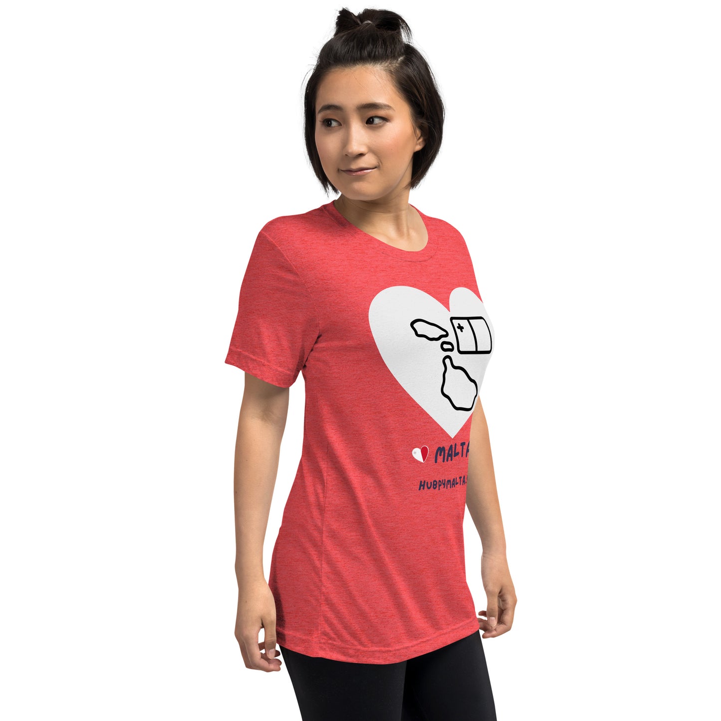 Unisex t-shirt - Malta Map Heart (Multi-Colour Multi-Size)