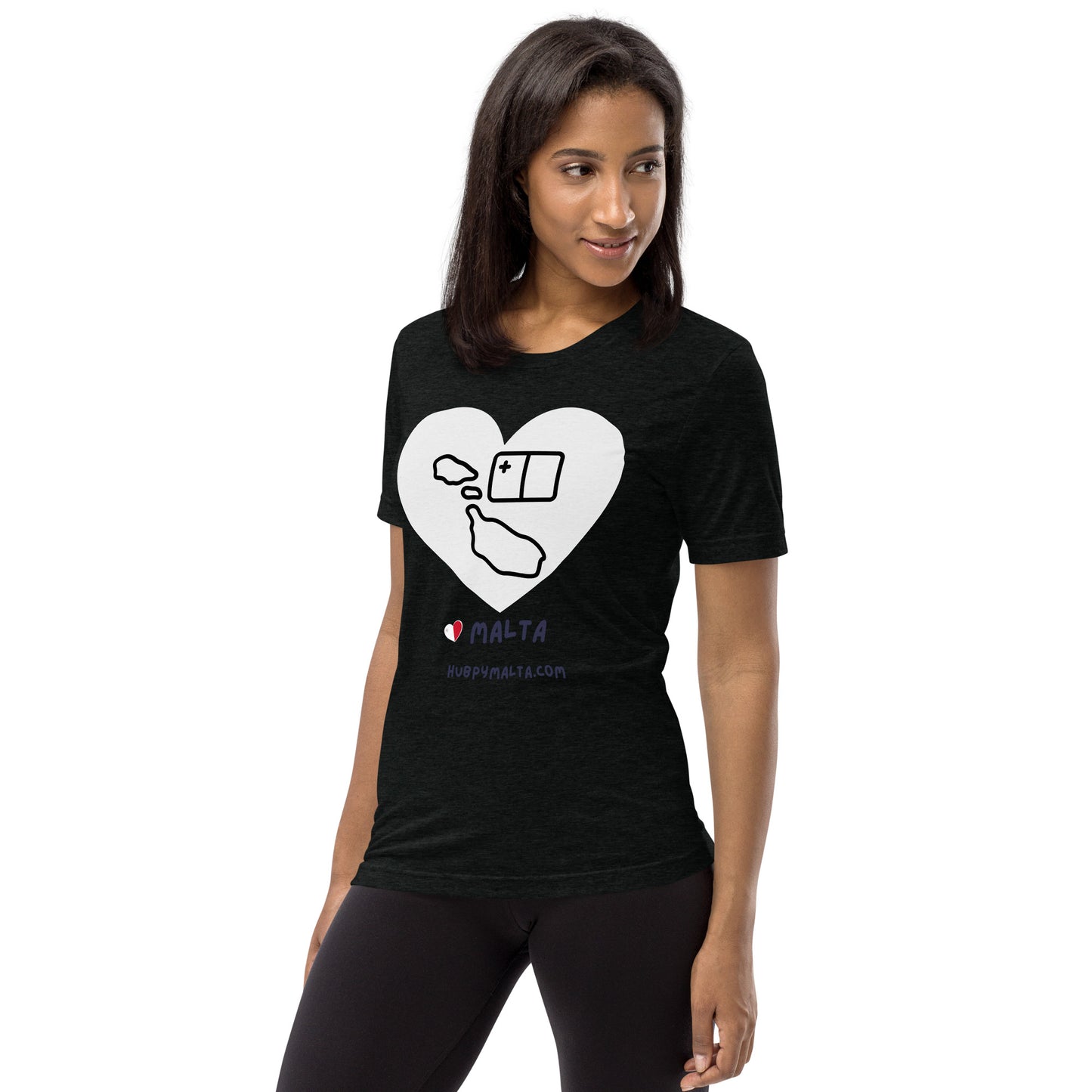 Unisex t-shirt - Malta Map Heart (Multi-Colour Multi-Size)