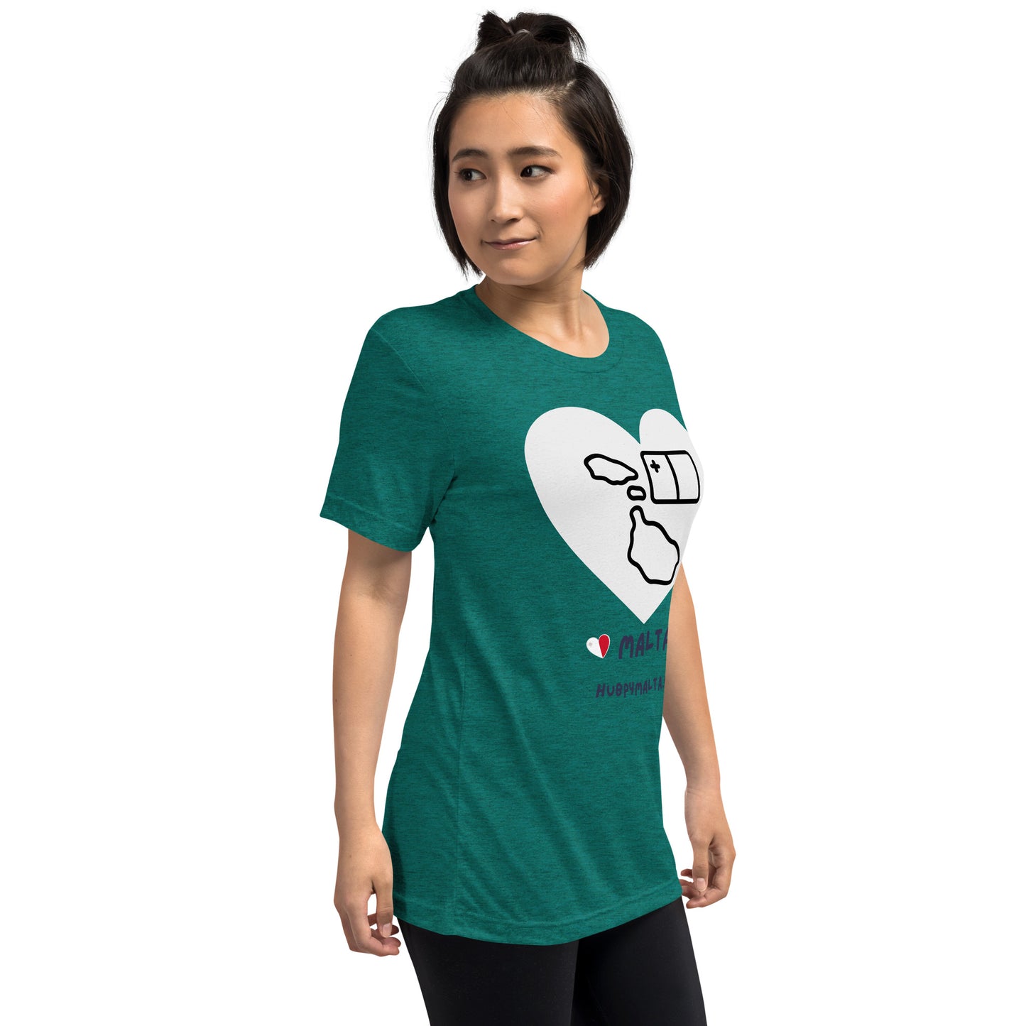 Unisex t-shirt - Malta Map Heart (Multi-Colour Multi-Size)