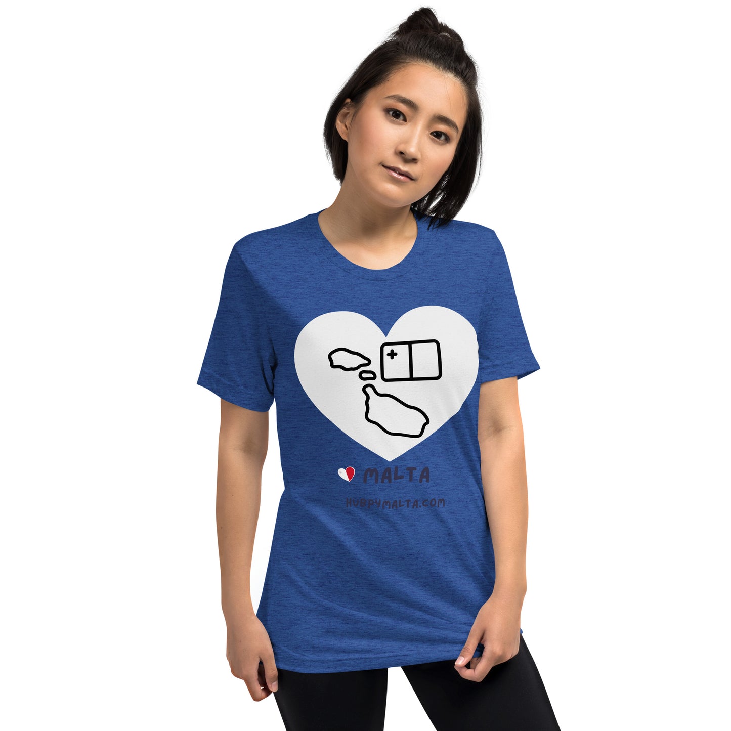 Unisex t-shirt - Malta Map Heart (Multi-Colour Multi-Size)