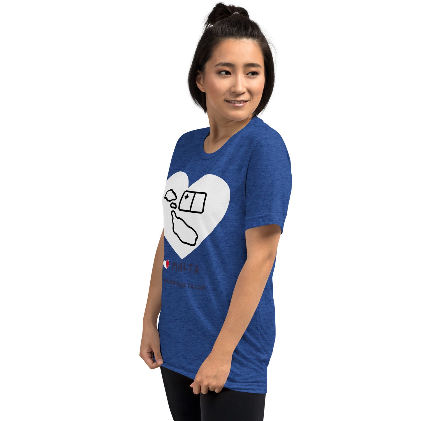 Unisex t-shirt - Malta Map Heart (Multi-Colour Multi-Size)