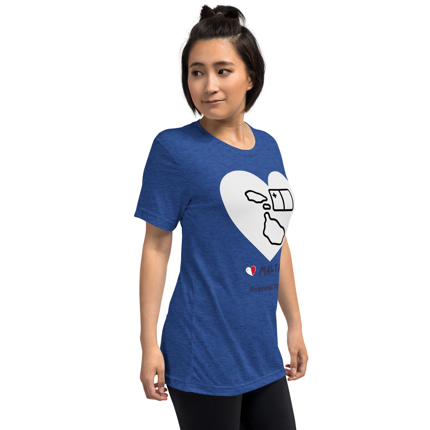 Unisex t-shirt - Malta Map Heart (Multi-Colour Multi-Size)
