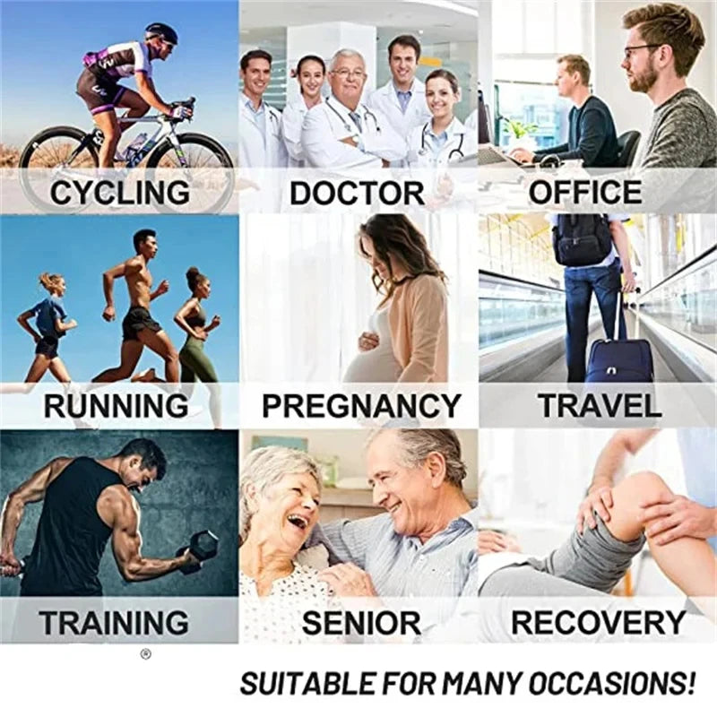 Compression Socks Medical Pregnancy Varicose Veins Diabetes Swelling Knee Socks Men Gym Outdoor Sports Marathon Mountain Cycling