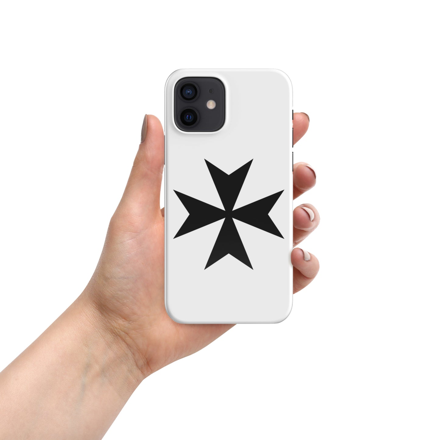 Snap Case for iPhone® with Elegant Malta Cross Design – Sleek, Durable Protection