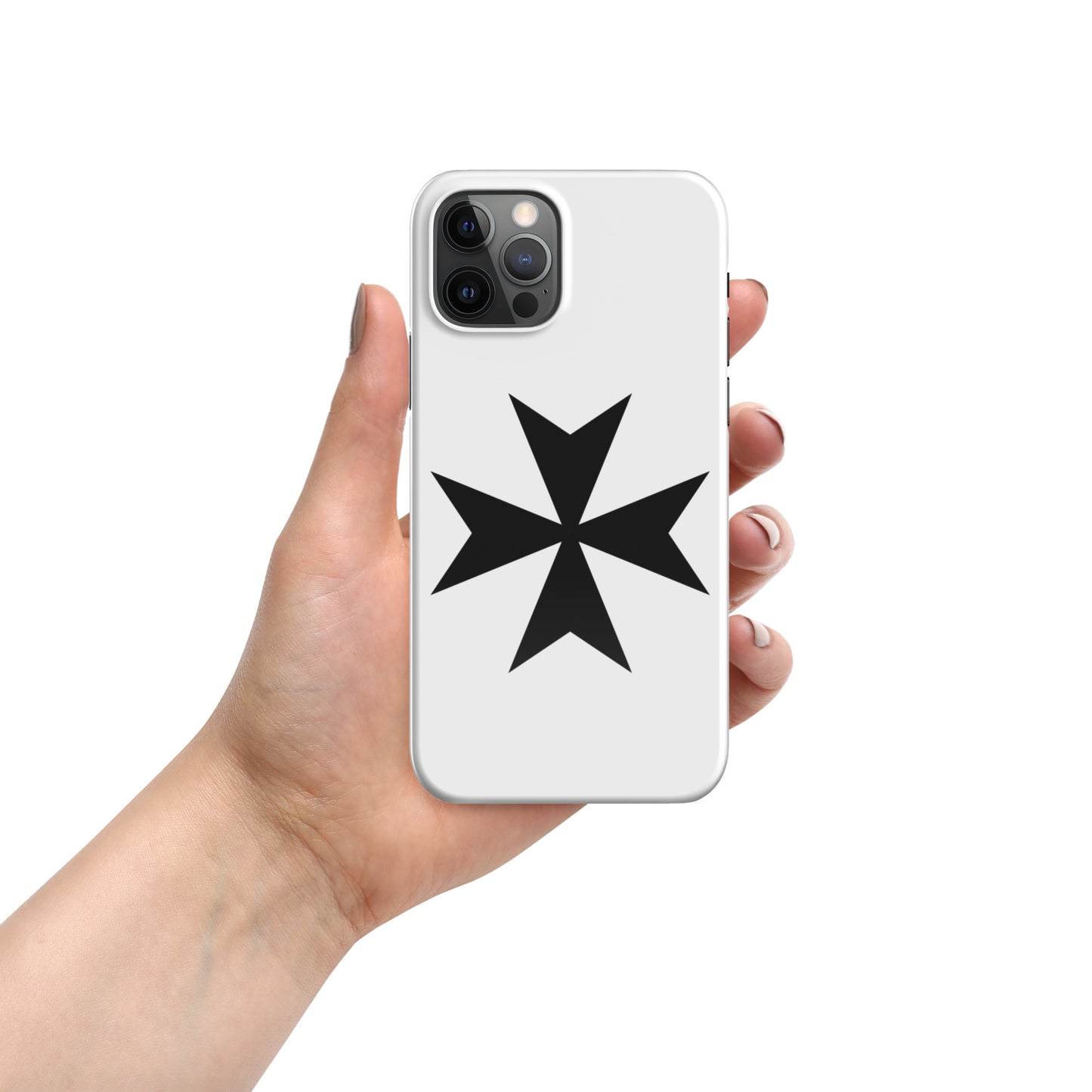 Snap Case for iPhone® with Elegant Malta Cross Design – Sleek, Durable Protection