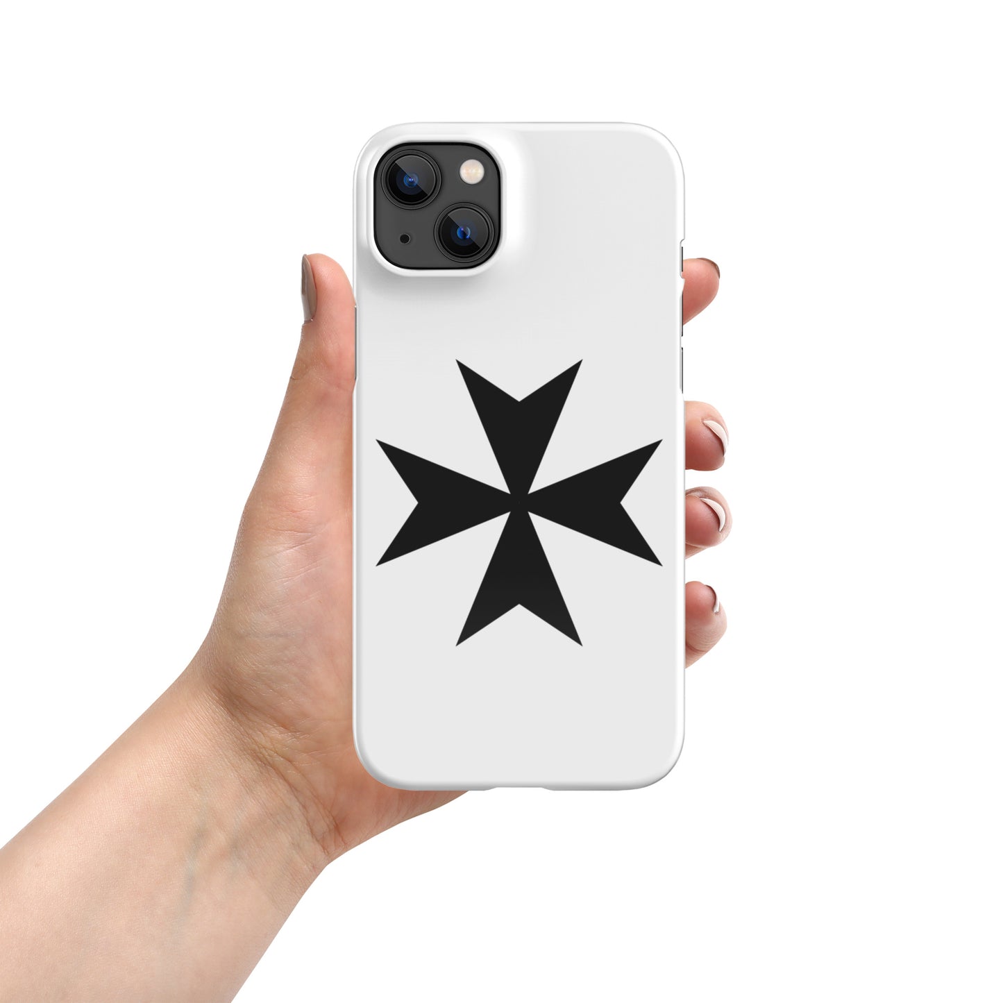 Snap Case for iPhone® with Elegant Malta Cross Design – Sleek, Durable Protection