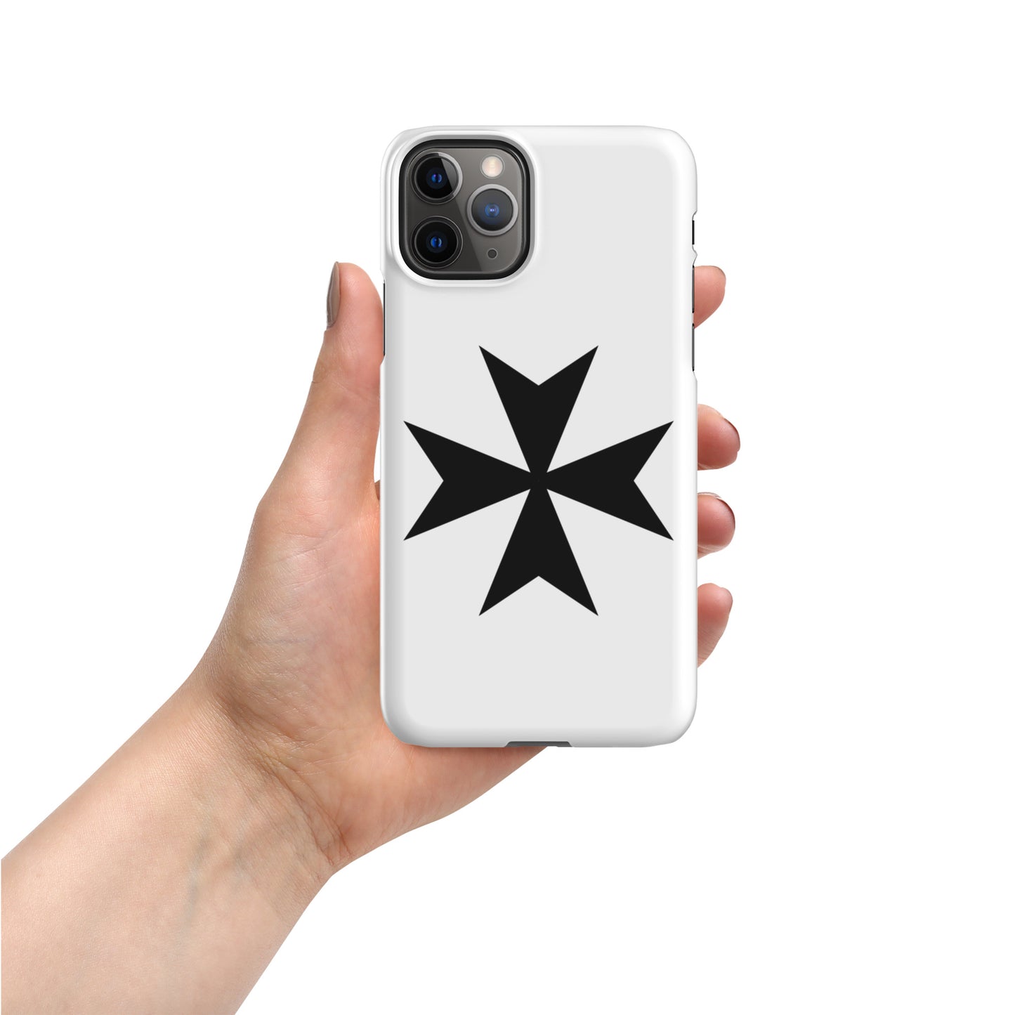 Snap Case for iPhone® with Elegant Malta Cross Design – Sleek, Durable Protection