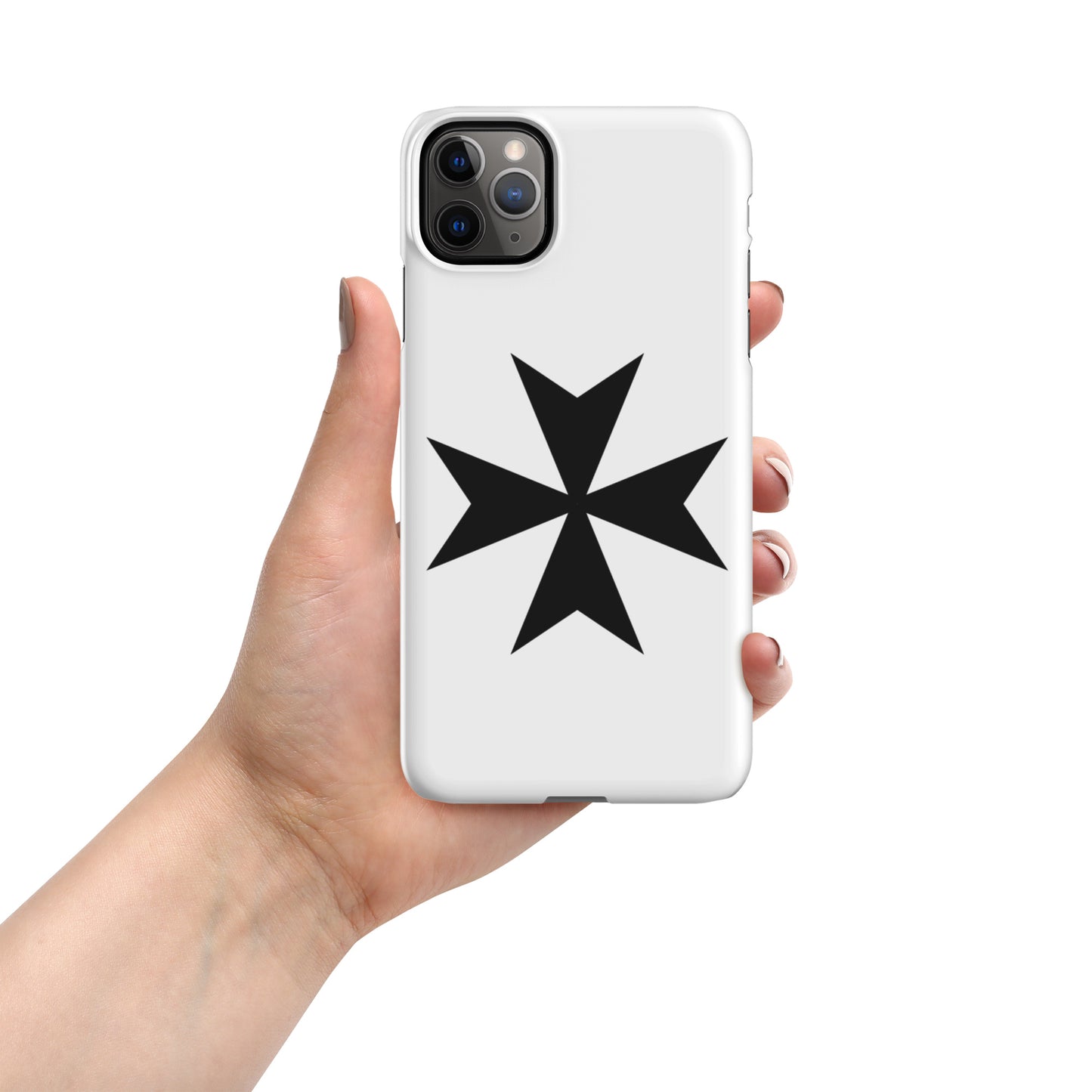 Snap Case for iPhone® with Elegant Malta Cross Design – Sleek, Durable Protection