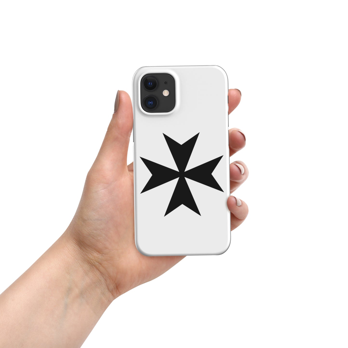 Snap Case for iPhone® with Elegant Malta Cross Design – Sleek, Durable Protection