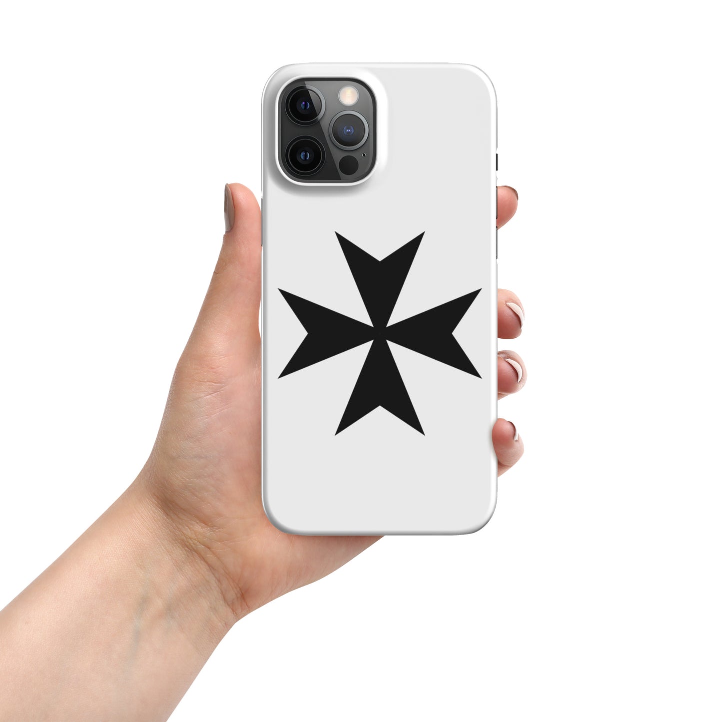 Snap Case for iPhone® with Elegant Malta Cross Design – Sleek, Durable Protection