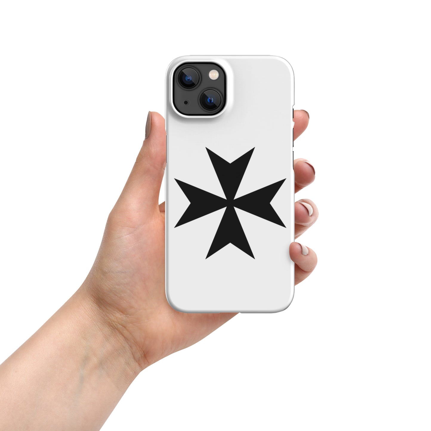 Snap Case for iPhone® with Elegant Malta Cross Design – Sleek, Durable Protection