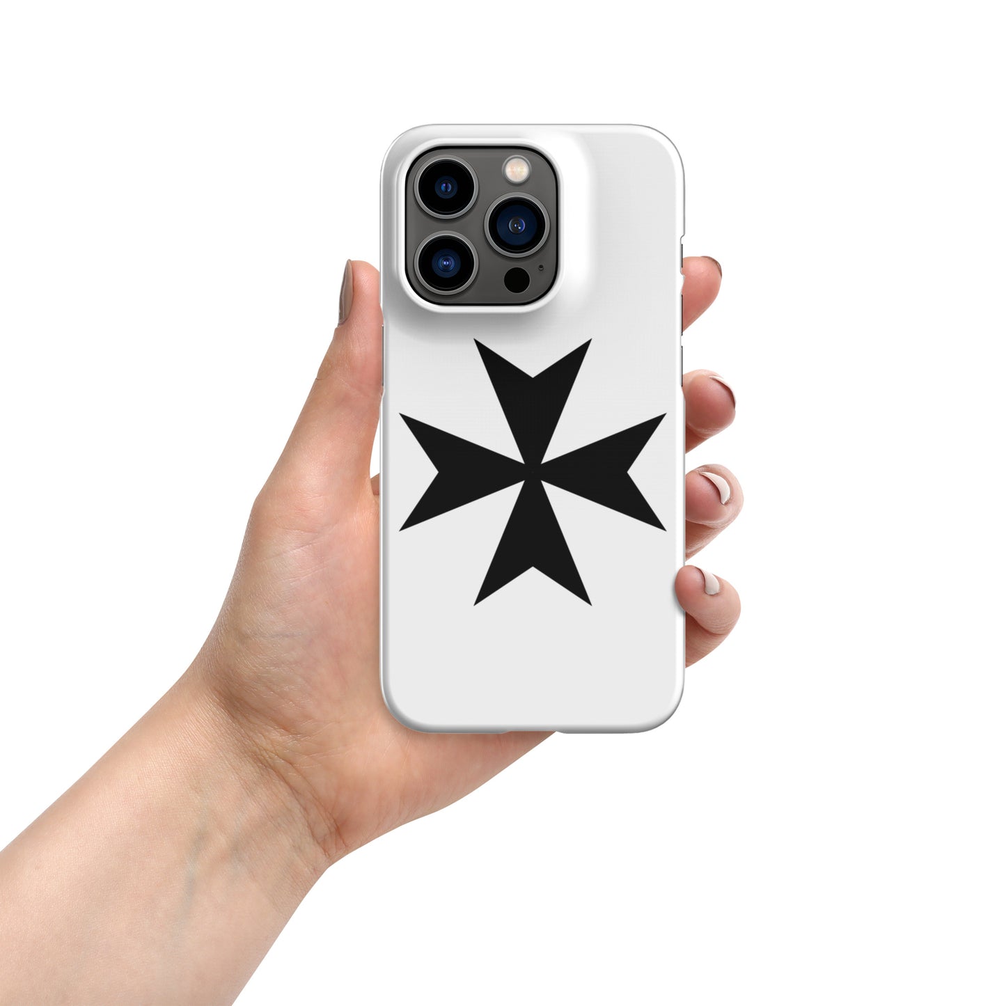 Snap Case for iPhone® with Elegant Malta Cross Design – Sleek, Durable Protection