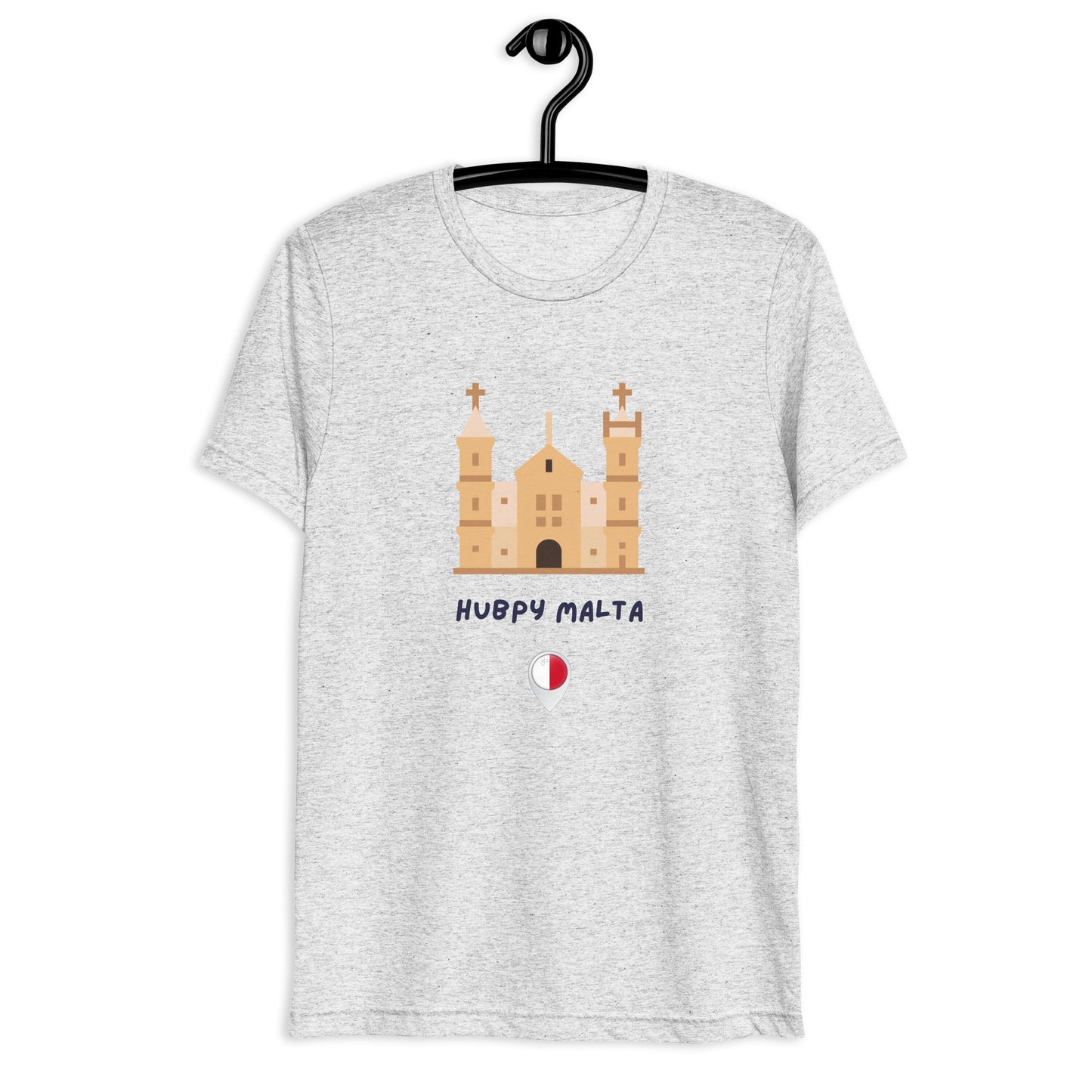 Unisex t-shirt - Malta Valletta (White Fleck Triblend)